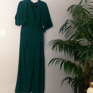 Forever 21 Jumpsuit, size L, emerald green